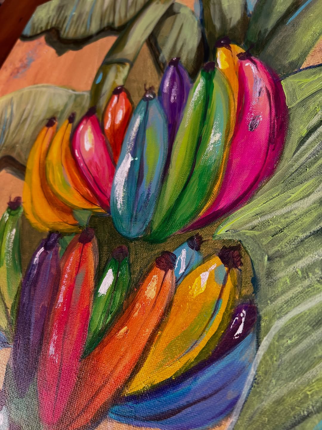 Bananeto dettaglio colori arcobaleno