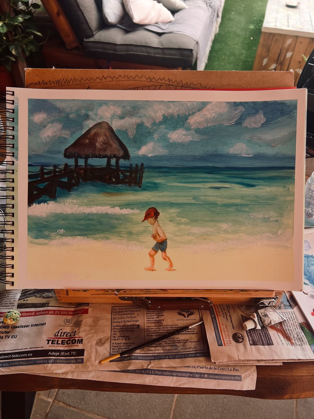 Spiaggia Caraibica - acrilico